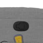 Massage-Relaxsessel, hellgrauer Stoff – Bild 10