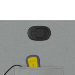 Massage-Relaxsessel, hellgrauer Stoff – Bild 10