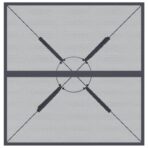 3-tlg. Garten-Essgruppe Anthrazit Streckgitter – Bild 7