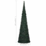 Künstlicher Pop-Up-Weihnachtsbaum mit Beleuchtung Grün 150 cm – Bild 10