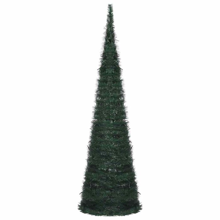 Künstlicher Pop-Up-Weihnachtsbaum mit Beleuchtung Grün 150 cm – Bild 3