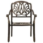 3-tlg. Bistro-Set Bronzen Aluminiumguss – Bild 8