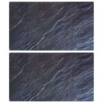 Schneidebretter 2 Stk. in Natürlicher Steinoptik Hartglas