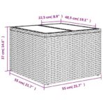 10-tlg. Garten-Sofagarnitur mit Kissen Schwarz Poly Rattan – Bild 9