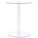 Couchtisch Transparent 40 cm Hartglas