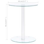 Couchtisch Transparent 40 cm Hartglas – Bild 5