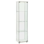 Vitrine Hartglas Weiss