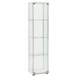 Vitrine Hartglas Weiss