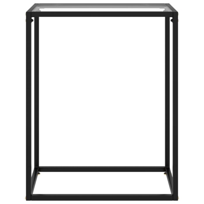 Konsolentisch Transparent 60x35x75 cm Hartglas – Bild 2
