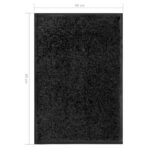 Fussmatte Waschbar Schwarz 40x60 cm – Bild 6
