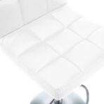 Barhocker 2 Stk. Weiss Kunstleder – Bild 6