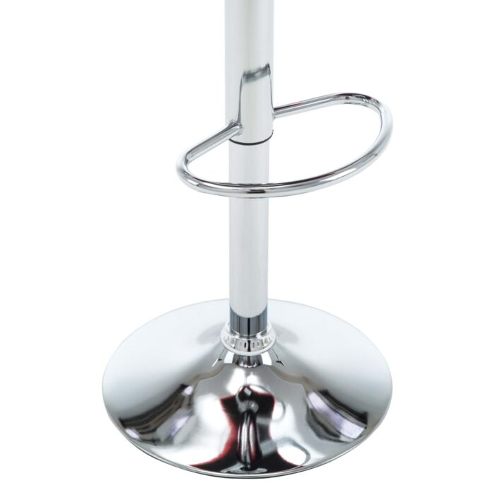 Barhocker 2 Stk. Weiss Kunstleder – Bild 7