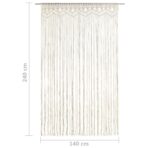 Makramee Vorhang 140x240 cm Baumwolle – Bild 5