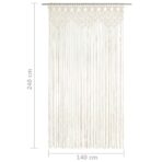 Makramee Vorhang 140x240 cm Baumwolle – Bild 5