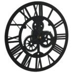 Wanduhr Schwarz 30 cm Acryl – Bild 3