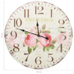 Vintage Wanduhr Blumen 60 cm – Bild 5