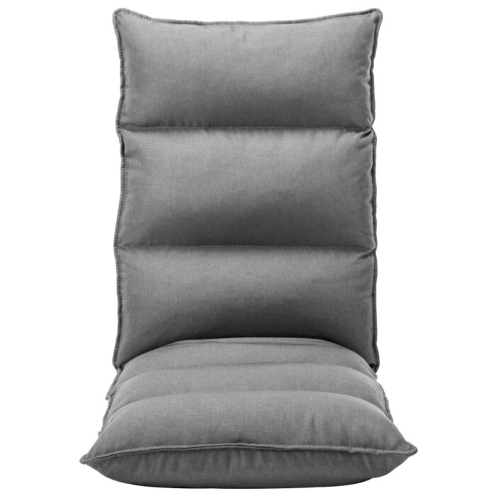 Bodenstuhl Faltbar Hellgrau Stoff – Bild 2