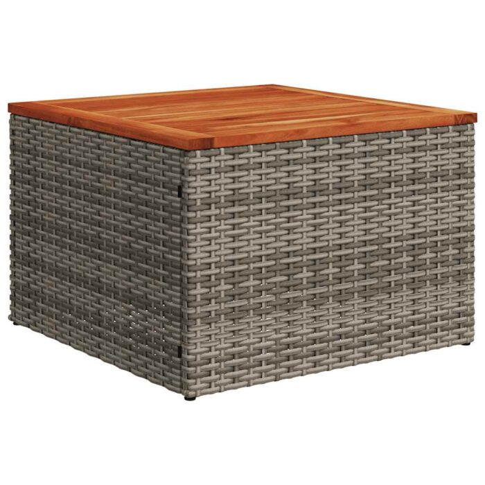 14-tlg. Garten-Sofagarnitur mit Kissen Grau Poly Rattan – Bild 5