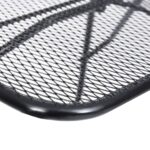 Balkontisch Schwarz 60x40 cm Stahl – Bild 7