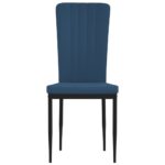 Esszimmerstühle 2 Stk. Dunkelgrau Samt – Bild 4