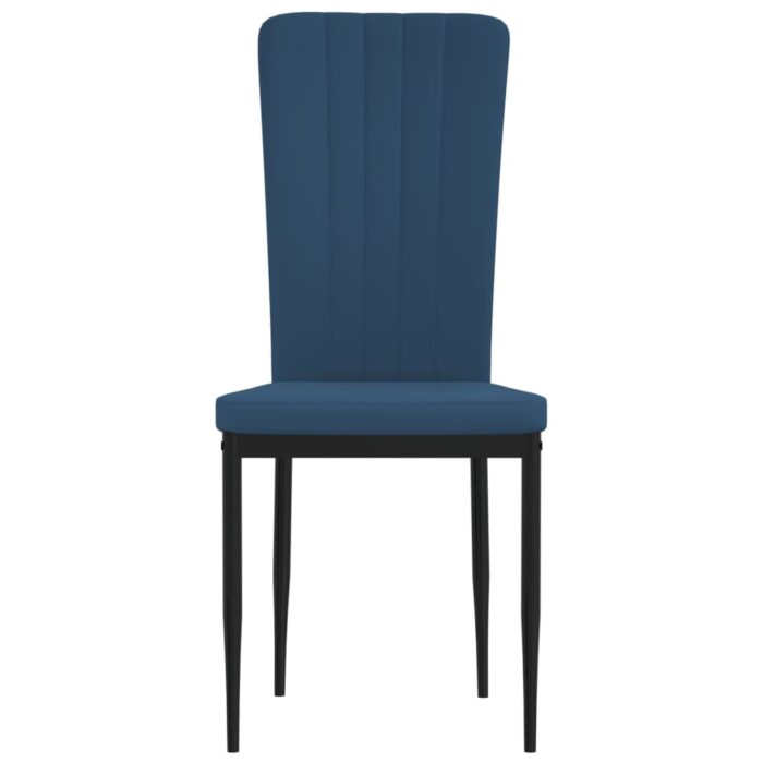 Esszimmerstühle 2 Stk. Dunkelgrau Samt – Bild 4