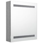 LED-Bad-Spiegelschrank Betongrau 50x14x60 cm – Bild 3