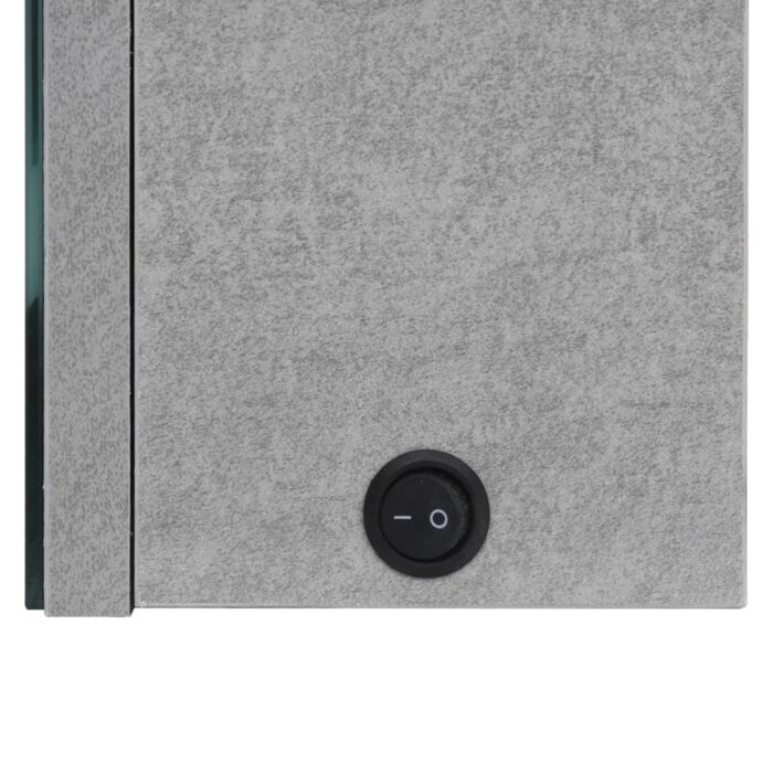 LED-Bad-Spiegelschrank Betongrau 50x14x60 cm – Bild 7