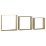 Würfelregale 3 Stk. Sonoma-Eiche – Bild 3