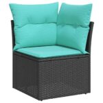 10-teiliges Gartensofa-Set mit Kissen – Bild 5
