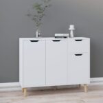 Sideboard Weiss 90x30x72 cm Holzwerkstoff