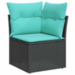 10-teiliges Gartensofa-Set mit Kissen – Bild 5