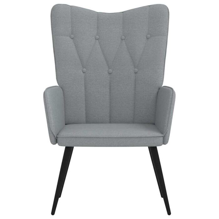 Relaxsessel Dunkelgrau Stoff – Bild 3