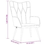 Relaxsessel Dunkelgrau Stoff – Bild 8