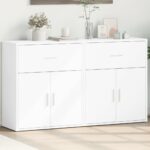 Sideboards 2 Stk. Weiss 60x31x70 cm Holzwerkstoff
