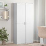 Schuhschrank Weiss 80×39×178 cm Holzwerkstoff
