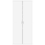 Schuhschrank Weiss 80×39×178 cm Holzwerkstoff – Bild 3