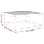 Gartentisch 65x65x29 cm Massivholz Akazie – Bild 9