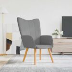 Relaxsessel Hellgrau Stoff