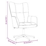 Relaxsessel Hellgrau Samt – Bild 8