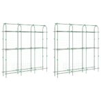 Pflanzennetze 2 Stk. U-Rahmen Stahl – Bild 2