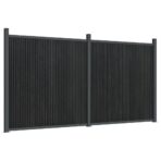 Zaunelement Grau 353x186 cm WPC – Bild 2