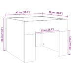 Nachttisch mit Infinity-LED Sonoma-Eiche 40x40x30 cm – Bild 11