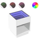 Nachttisch mit Infinity-LED Sonoma-Eiche 40x40x50 cm – Bild 2