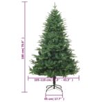 Künstlicher Weihnachtsbaum Grün 150 cm PVC PE – Bild 6