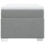 Boxspringbett mit Matratze Hellgrau 80x200 cm Stoff – Bild 4