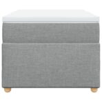 Boxspringbett mit Matratze Hellgrau 80x200 cm Stoff – Bild 4