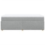Boxspringbett mit Matratze Hellgrau 80x200 cm Stoff – Bild 8