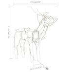 3-tlg. LED-Rentiere Set Weihnachtsdeko 229 LEDs – Bild 8