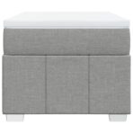 Boxspringbett mit Matratze Hellgrau 80x200 cm Stoff – Bild 4