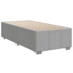 Boxspringbett mit Matratze Hellgrau 80x200 cm Stoff – Bild 5
